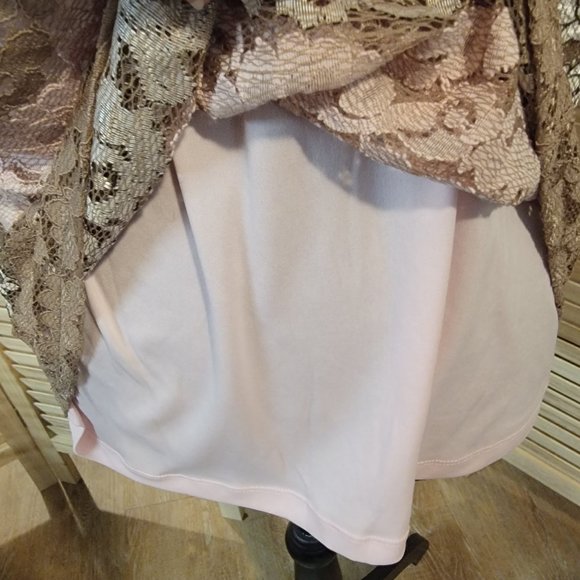 Stunning Floral Lace Top with Attached Pink Tank - Christopher & Banks - Picture 3 of 4